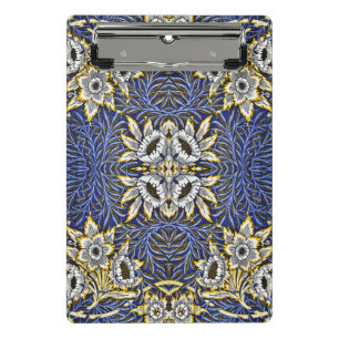 Mini Porte-bloc Conception de William Morris Tulipe Saules Bleu et