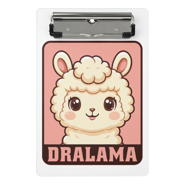 Mini Porte-bloc Conception d'illustration de lama mignon (Devant)