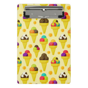 Mini Porte-bloc Cornets de crème glacée colorés de bande dessin