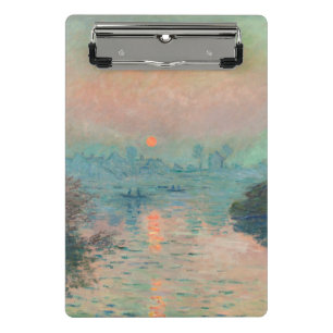 Mini Porte-bloc Coucher de soleil de Monet sur la Seine Fine Art I