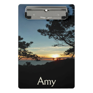 Mini Porte-bloc Coucher de soleil sur Torrey Pine III Paysage cali