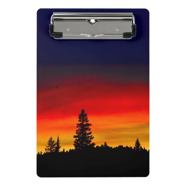 Mini Porte-bloc Coucher du soleil de Yellowstone (Devant)
