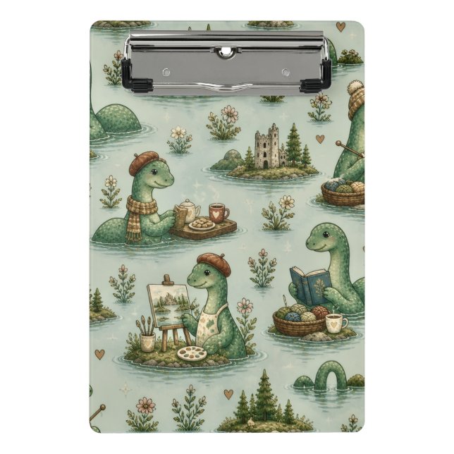 Mini Porte-bloc Cryptides confortables Nessie Monstre du Loch Ness (Devant)