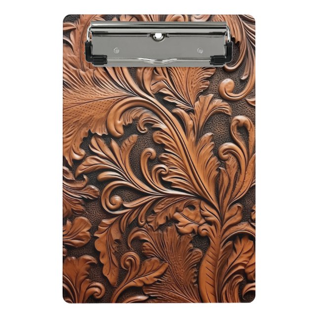 Mini Porte-bloc Cuir à outils rustique (Devant)