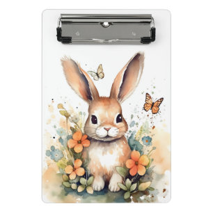 Mini Porte-bloc Cute Forest bébé lapin Pintes Nursery Art