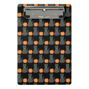 Mini Porte-bloc Cute Halloween Chat et Citrouille Motif