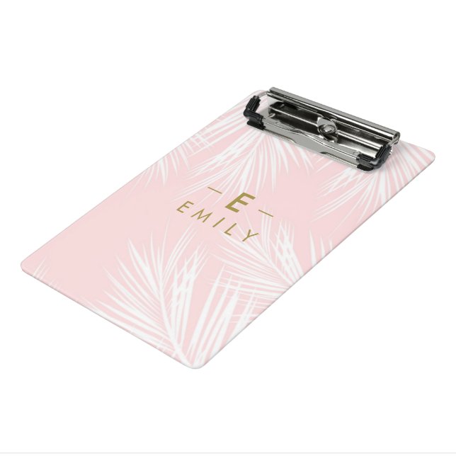 Mini Porte-bloc de notes Tropical Rose Personnalisé (Angle3)