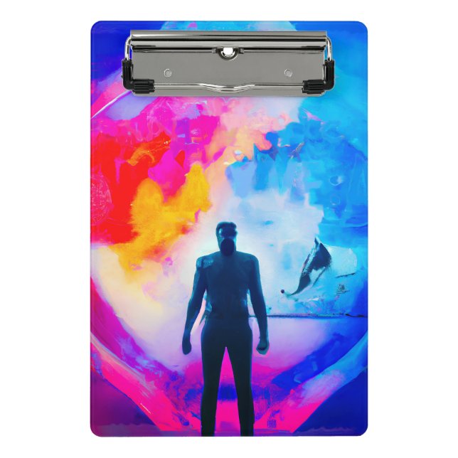 Mini Porte-bloc Debout dans les couleurs (Devant)