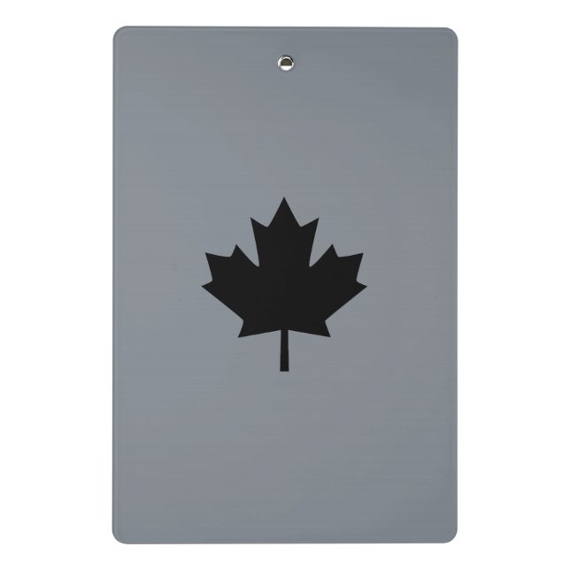 Mini Porte-bloc Décor canadien en feuille d'érable noire (Dos)