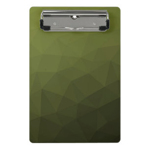 Mini Porte-bloc Dégradé de vert olive de l'armée à motif géométriq