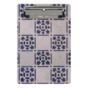 Mini Porte-bloc Delft Tile Blue Antique Art Motif