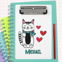 Dessin animé de chat drôle personnalisé pour la re
