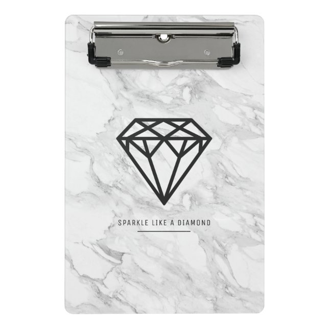 Mini Porte-bloc Diamant avec du marbre (Devant)