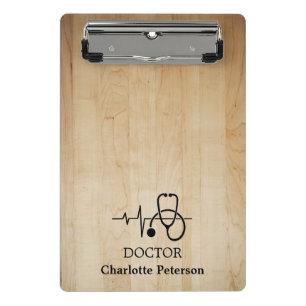 Mini Porte-bloc Docteur en stéthoscope à battement cardiaque