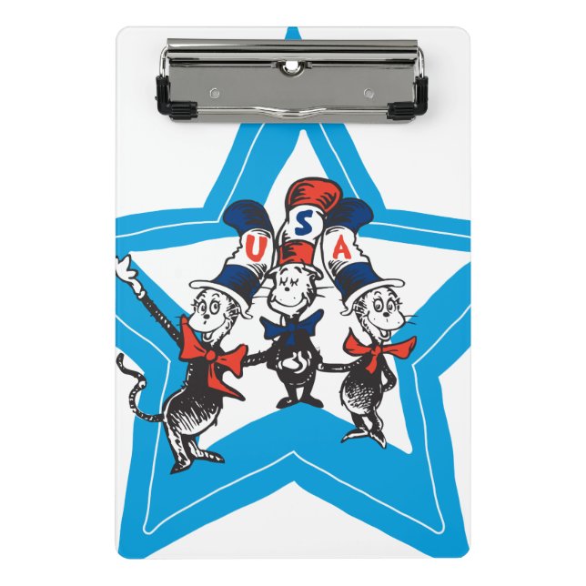 Mini Porte-bloc Dr. Seuss | Chapeaux graphiques USA pour petits ch (Devant)