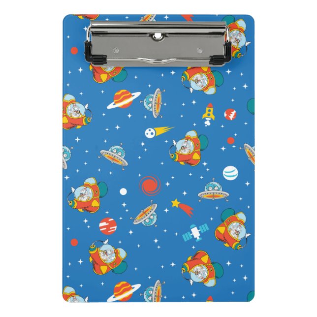 Mini Porte-bloc Dr Seuss | Chat dans le Motif spatial Casquette (Devant)