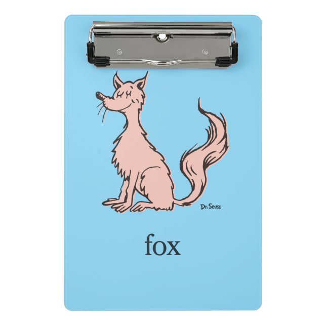Mini Porte-bloc Dr. Seuss | Renard Rose (Devant)