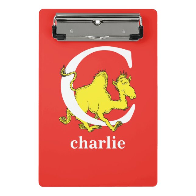 Mini Porte-bloc Dr Seuss's ABC : Letter C - White | Add Your Name (Devant)