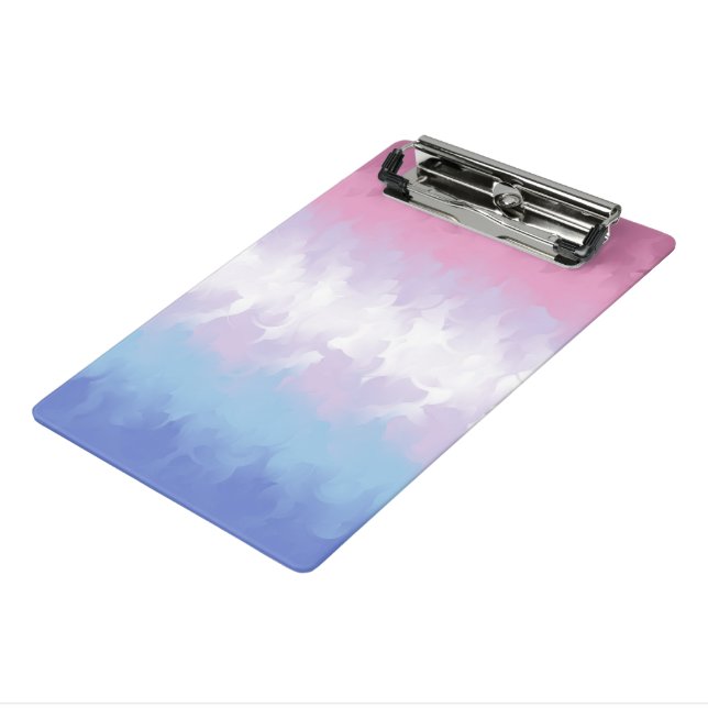 Mini Porte-bloc Drapeau de fierté bigenre abstrait fluffy pastel b (Angle3)