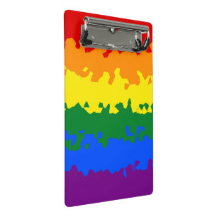 Mini Porte-bloc Drapeau de fierté gay arc-en-ciel mosaïque abstrai