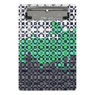 Mini Porte-bloc Drapeau de fierté Neutrois Abstrait Pixelisé Tripa