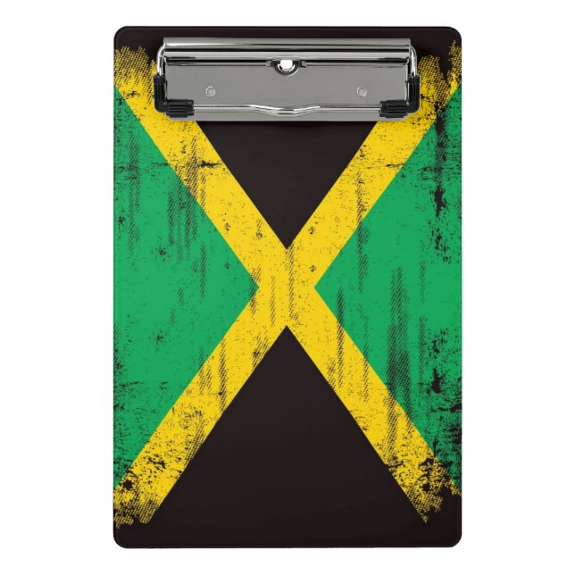 Mini Porte-bloc Drapeau grunge jamaïcain (Devant)