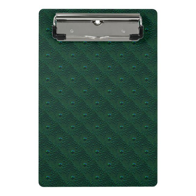Mini Porte-bloc Eau sur métal vert (Devant)