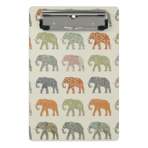 Mini Porte-bloc Eléphant Coloré Animal Motif contemporain
