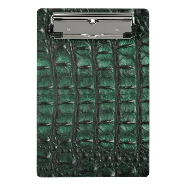 Mini Porte-bloc Emerald Crocodile Leather Luxury Exotic  Skin (Devant)