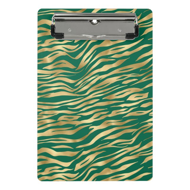 Mini Porte-bloc Emerald et Gold Safari Series Design 2 (Devant)