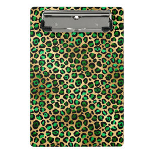 Mini Porte-bloc Emerald et Gold Safari Series Design 8