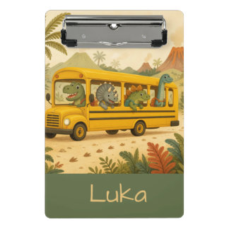 Mini Porte-bloc Enfants Mignons Dinosaures Bus Scolaire Personnali