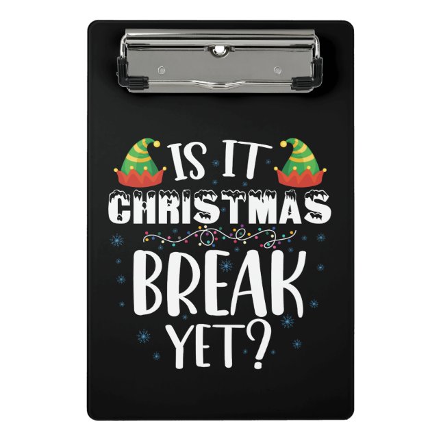 Mini Porte-bloc Est-ce déjà les vacances de Noël Drôle de professe (Devant)