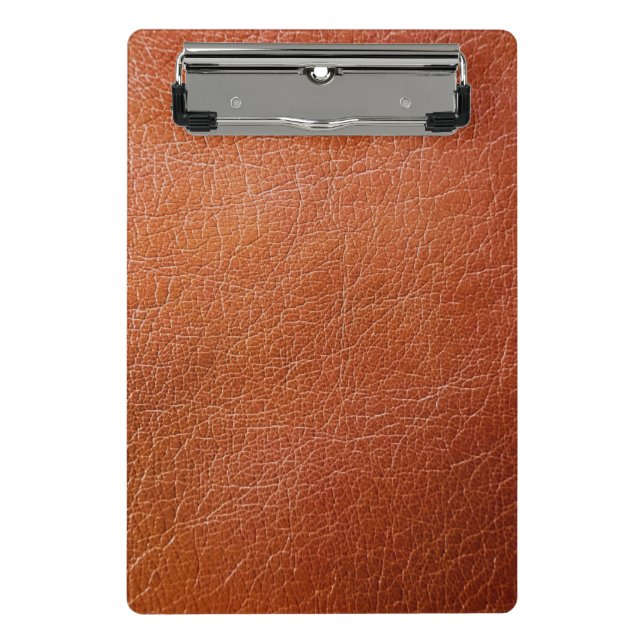 Mini Porte-bloc Faux cuir marron (Devant)