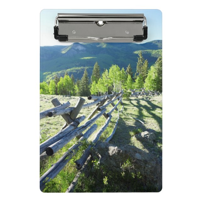 Mini Porte-bloc Fenceline en bois (Devant)