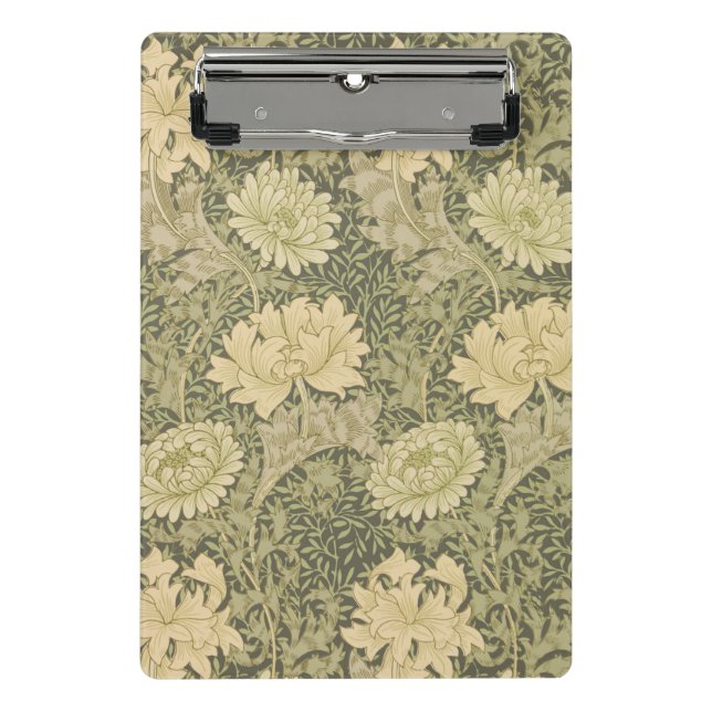 Mini Porte-bloc Fleur de Sauge Chrysanthème de William Morris (Devant)