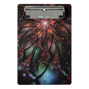Mini Porte-bloc Fleur imaginaire fractale douce et tendresse