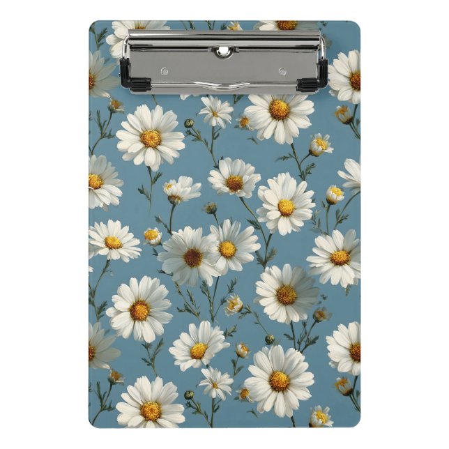 Mini Porte-bloc Fleur marguerite en bleu incomparable (Devant)
