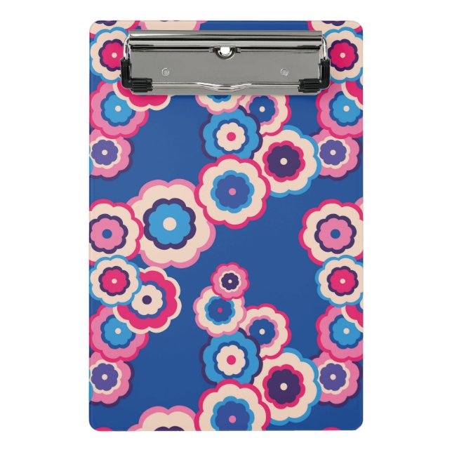 Mini Porte-bloc Fleur retro (Devant)