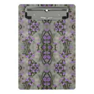Mini Porte-bloc Fleur sauvage de l'héliotrope de sel violet Motif