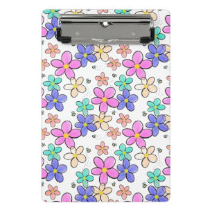 Mini Porte-bloc fleurs arc-en-ciel colorées lumineuses abeilles bo