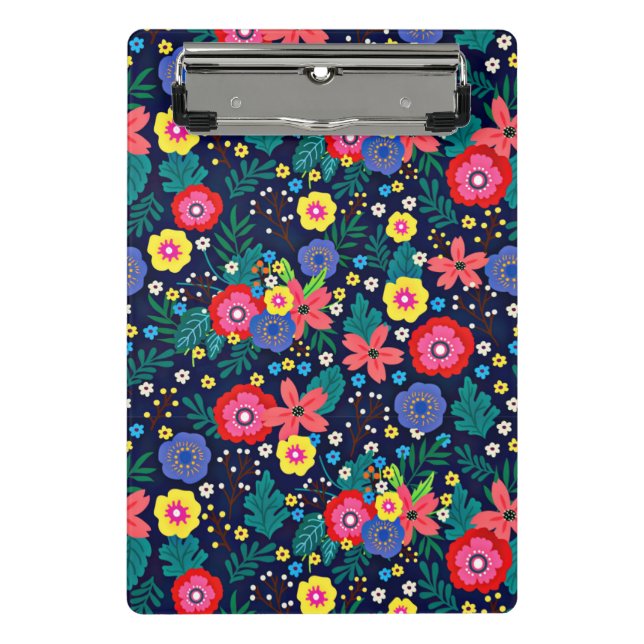 Mini Porte-bloc Fleurs Décoratives Et Feuille Motif-48675 (Devant)