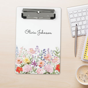 Mini Porte-bloc Fleurs Jardin Floral Personnalisé Coloré Jolies