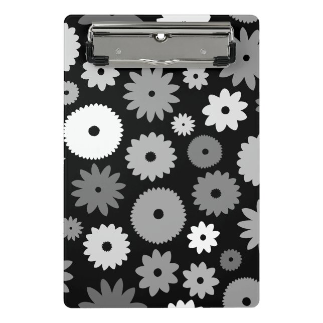 Mini Porte-bloc Fleurs monochromes grand motif (Devant)