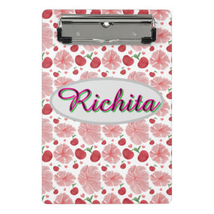 Mini Porte-bloc Fleurs personnalisées et aquarelles florales perso