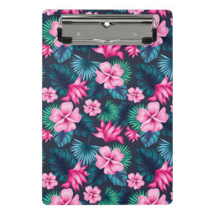 Mini Porte-bloc Fleurs roses avec Feuilles verts Partern-79066