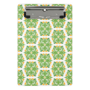 Mini Porte-bloc Fleurs Vertes, Motif De Fleurs, Modèle Floral