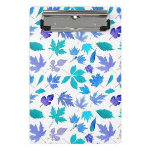 Mini Porte-bloc Floral Blue Flowers Design Motif-36566