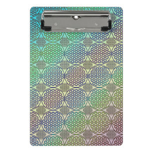 Mini Porte-bloc Flower Of Life - motif de grunge sans soudure II