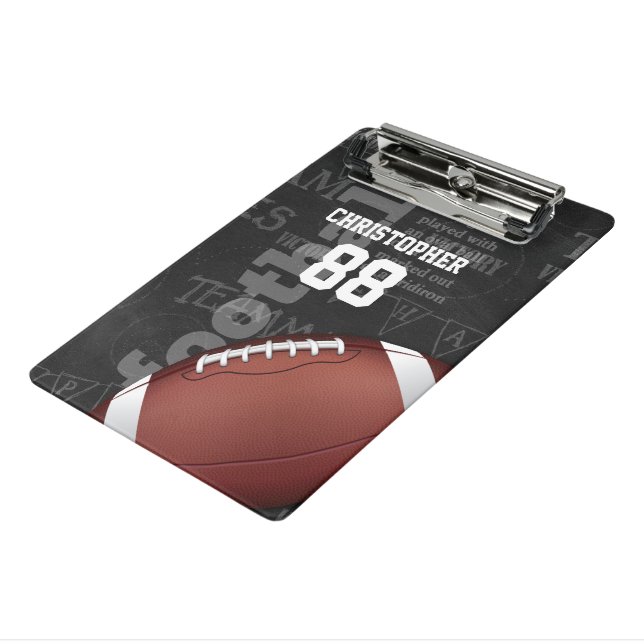 Mini Porte-bloc Football américain Personalized Chalkboard (Angle3)